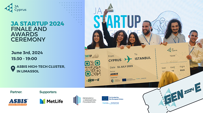 Τελετή Βράβευσης του προγράμματος «JA StartUp 2024» στη Λεμεσό